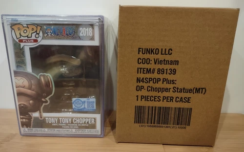 Limited Edition One Piece CHOPPER Bronze Statue #2018 w Protector Funko Pop Plus