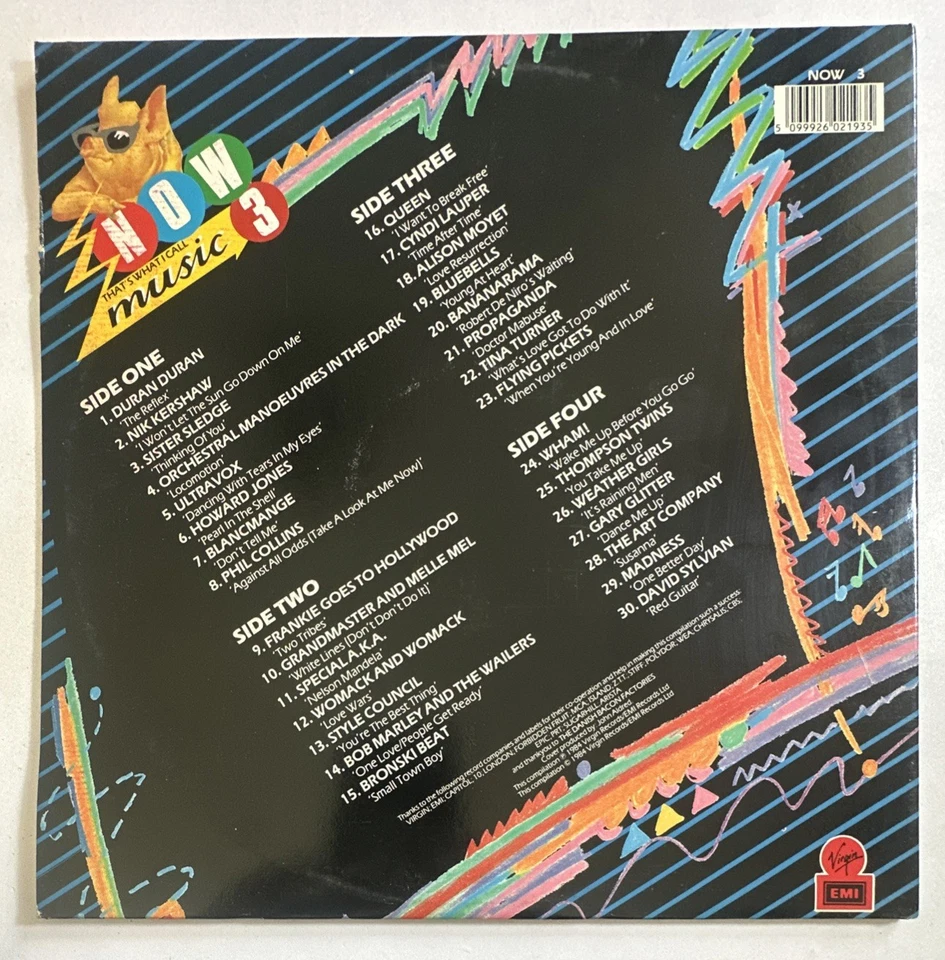 Now That's What I Call Music 3 - 1984 Double Vinyl Album LP EMI 1984 EX / EX - Image 3 of 4