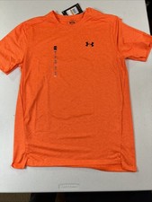 NWT Under Armour Men's Tech Loose Fit T-Shirt Orange Size Small