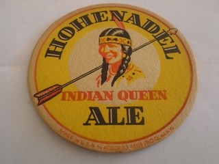 Hohenadel Indian Queen Ale Philadelphia Pa beer coaster