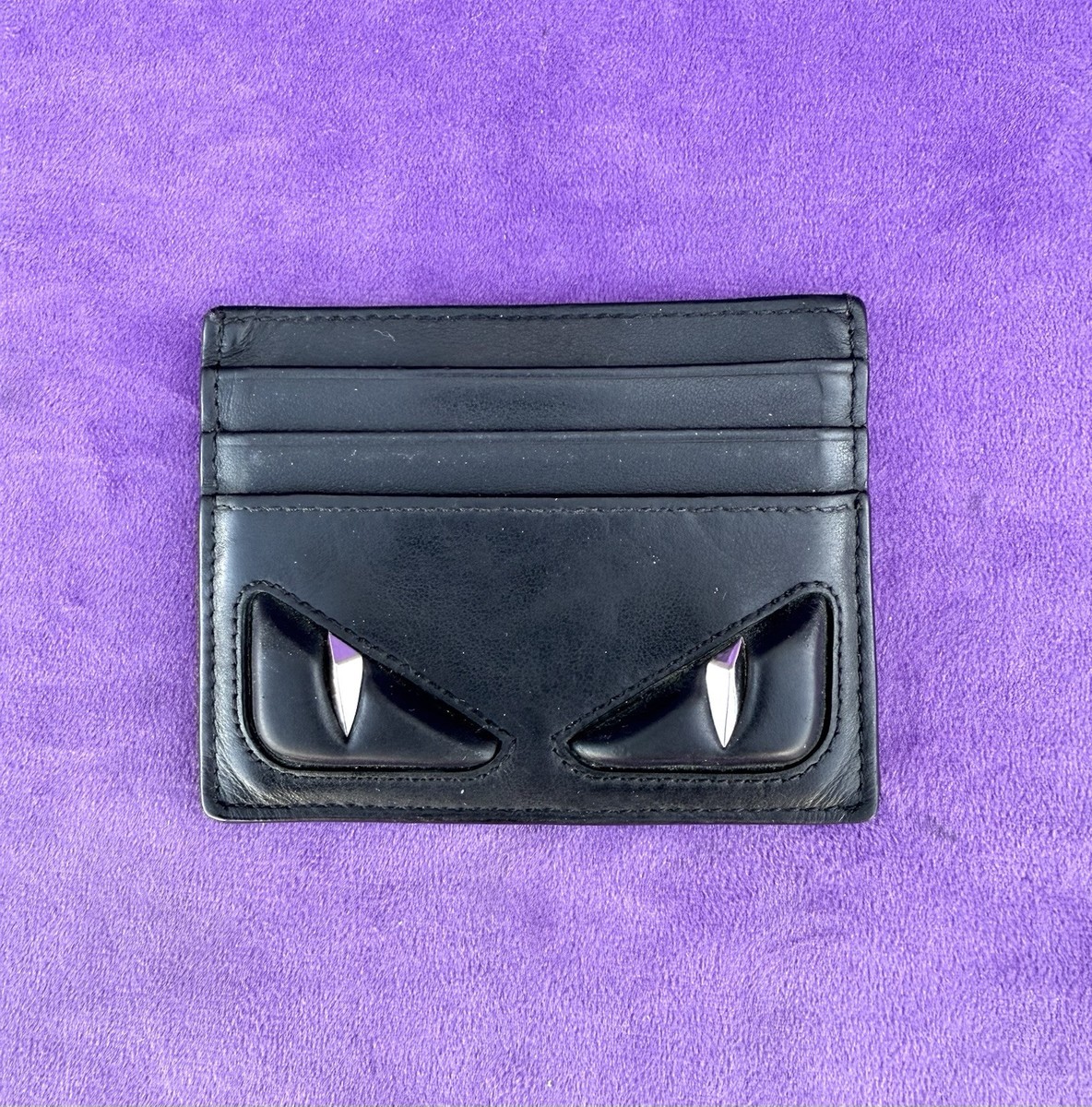 【FENDI】CARD WALLET Vintage FENDI Cardholder Wallet ID Photo Holder Monogram PVC