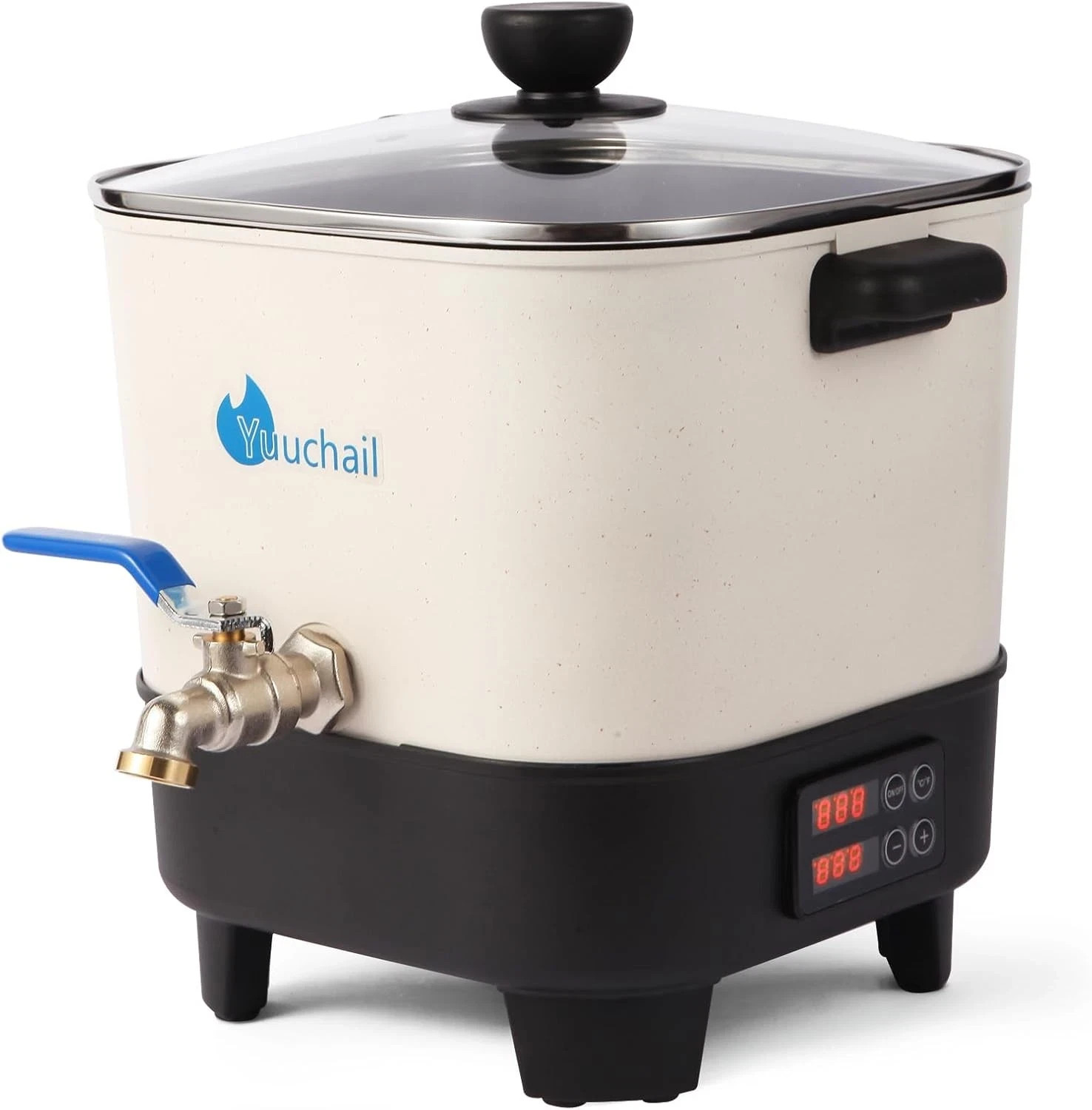 Yuuchail Wax Melter for Candle Making, 6.5L Large Wax Melting Pot