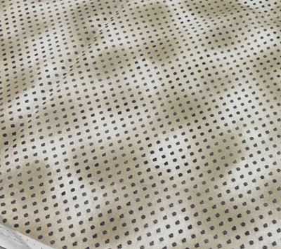 Vintage Tan Cream Tone on Tone Cotton Fabric Asian Motif BTHalfY #30