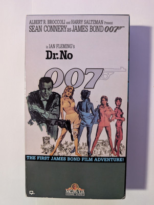 James Bond 007 lot of 9 vintage VHS Movies Connery / Moore/ Brosnan / Lazenby