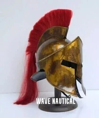 #ad 300 Spartan Helmet LARP SCA King Leonidas Movie Helmet Warrior Costume $99.00