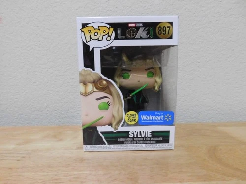 Funko Pop Marvel Loki only at Walmart Glows in the Dark #897 Sylvie bobble-head