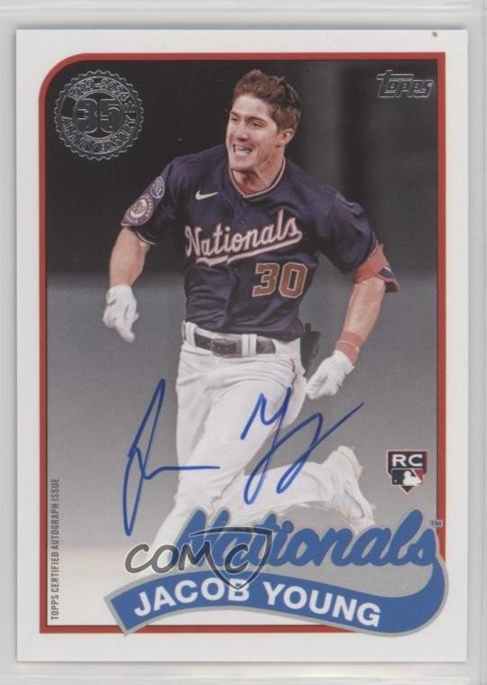 2024 Topps Update 1989 Topps Baseball Auto Jacob Young #89BA2-JY Auto 11nq