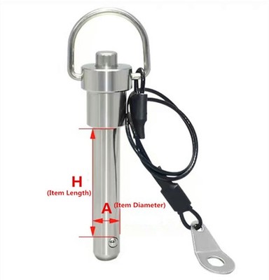 Φ4-10mm Quick Release Pin Bolt Ball Head Quick Lock Pin Plug W/Ring Handle Steel