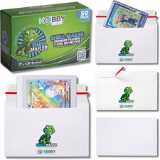 50 Pack Shell Mailer Trading Card Envelopes by Hobby Armor, 7" x 4.35" Trading C