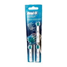 Oral-B  NEW Flexisoft Flexi-Soft Replacement Toothbrush Heads X3 Refills EB 17-3