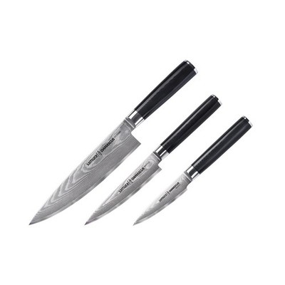Samura DAMASKUS 3er-Messer Set - schwarz