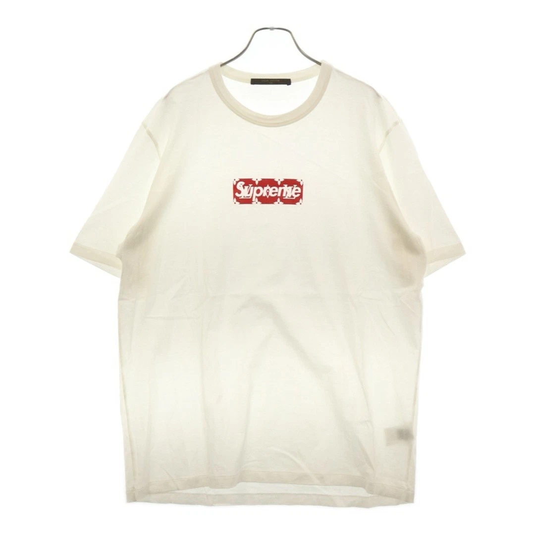 LOUIS VUITTON 17AW x Supreme Box Logo Tee Monogramme Manches Courtes T Shirt Coupe Occasion