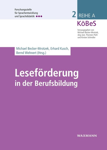 Michael Becker-Mrotzek (U. A.) | LeseföRderung In Der Berufsbildung | Buch-image