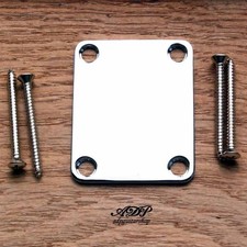 Neck Plate Fender style with 4 screws, Chrome