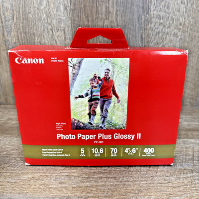 400 Sheet Pack of CANON Photo Paper Plus Glossy II (PP-301) 4''x6'' Sealed
