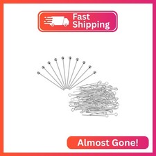PATIKIL 200Pcs White Ball Head Pins Jewelry Making 24 Gauge 40mm Wire Head Pins