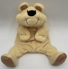 Vtg Fisher Price Rumple Bear Honey Yellow Plush Teddy Black Nose 1993 Floppy 17"