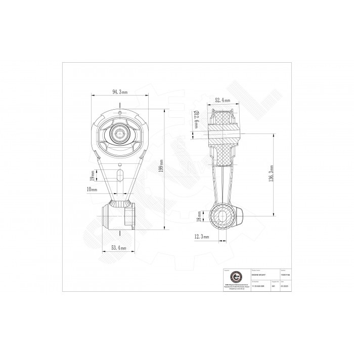 Support moteur anti-vibration Fluence et Megane CC contre les bruits