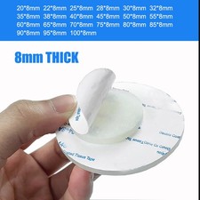 Selbstklebende Rund Silikon Gummi Scheiben Matte Antirutsch 8mm Dick,  20-100mm
