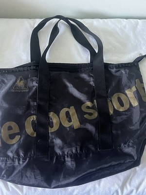 Le Coq sportif Tote Black QA-670115 appro 13x20x5 gym bag exercise everyday