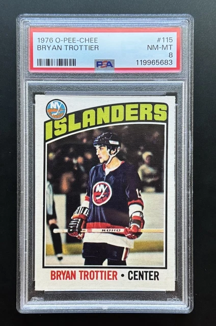 1976-77 O-Pee-Chee Bryan Trottier New York Islanders #115 PSA 8 *JUST GRADED*