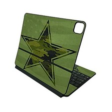 MightySkins Skin Compatible with Apple Magic Keyboard for iPad Pro Army Star