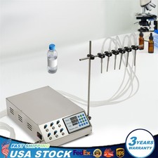 6 Heads Liquid Filling Machine Automatic Digital Control Bottle Filler 2000ml US