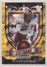 2021 Panini Prizm Draft Picks Crusade Gold Ice Prizm Rashod Bateman #166 2l4