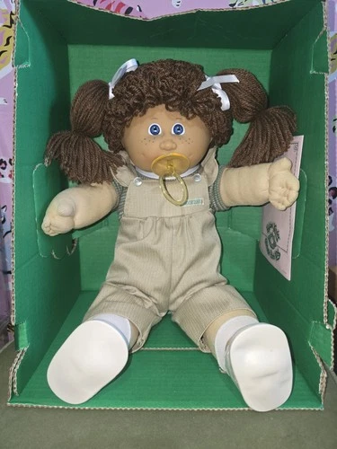 Vintage Jesmar Cabbage Patch Kid Brown Hair Poodle Hm4 with Freckles Htf Outfit