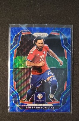 2024 Panini Prizm CONMEBOL Copa America - Ben Brereton Diaz #41 Blue Wave Prizm