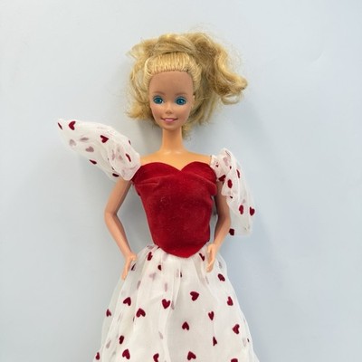 VTG 1983 Loving You Barbie #7072 Red Heart Dress Top & Skirt, Brushes,  Underwear | eBay