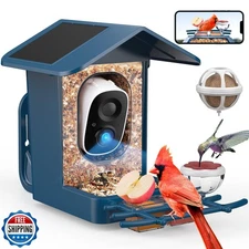 PeckCam® Bird Feeder with Camera Solar Powered, AI Identify and Auto Capture,