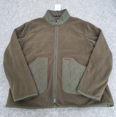 Barbour Fleecejacke Herren XXL olivgrün Lowich Field Country Outdoor Shooting