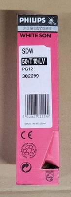 Philips Powertone White SON SDW 50/T10/LV PG12 Light Bulb 302299 Belgium
