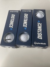 TaylorMade Distance Golf Balls - 3 Packs of 3 Balls 9 Golf Balls Total White