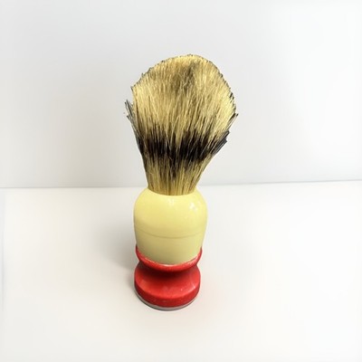 Beautiful ''Ever-Ready Sterilized C40'' Red and Cream Handled Badger Shaving Brush