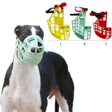 Adjustable Dog Muzzle Basket Mask for Greyhound  Whippet, S/M/L Sizes