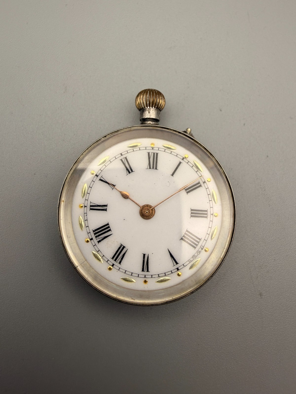 Antique 935 Solid Silver Pocket Watch - image 1