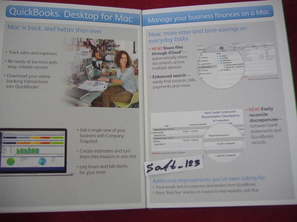 INTUIT QUICKBOOKS DESKTOP 2019 FOR MAC FULL DVD SEALED BOX =LIFTIME LICENSE= - Image 2 of 4