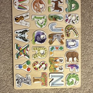 Melissa & Doug Alphabet Art Wooden Puzzle