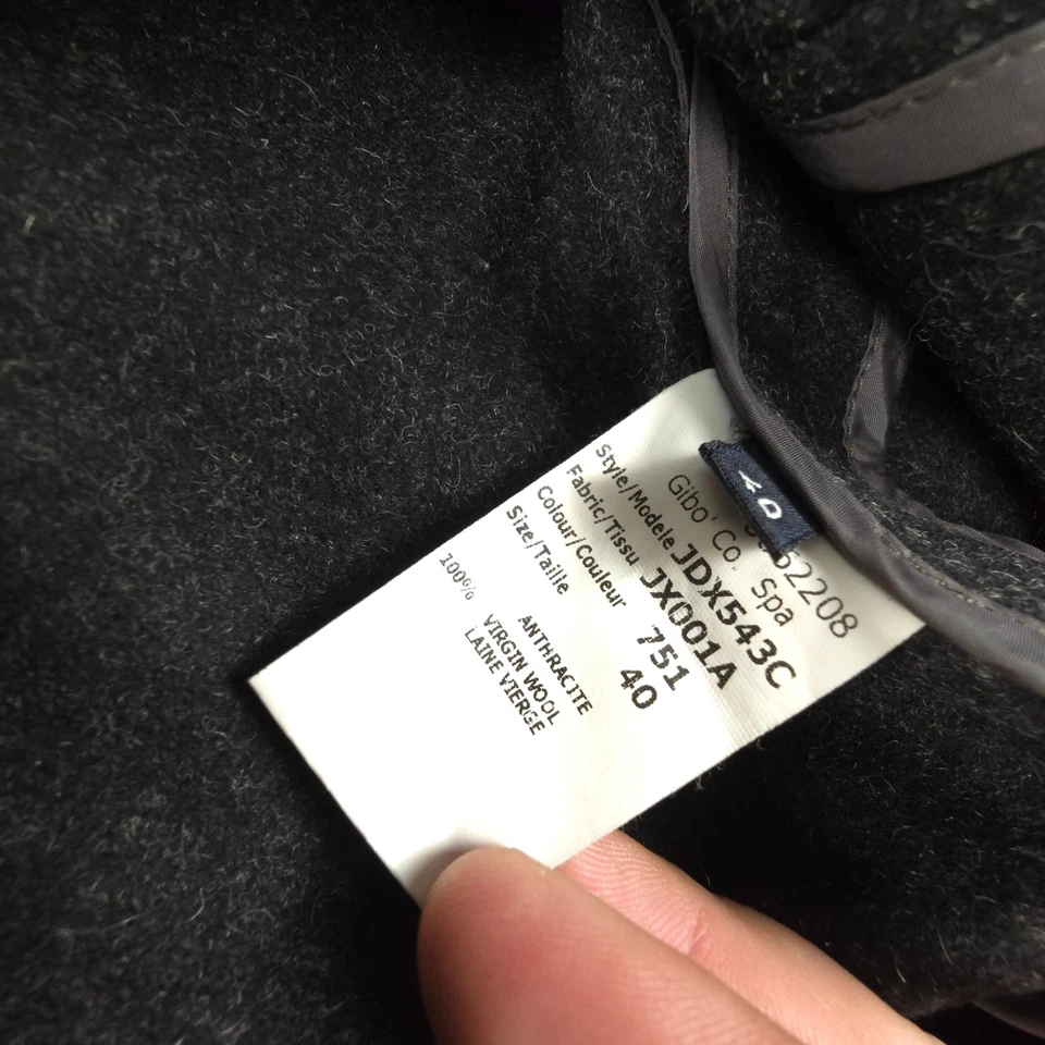 Abrigo Jilsander Pea Mujer 40 Gris Lana Manga Larga Botón Invierno Chaqueta Talla 40 Foto 4 de 4