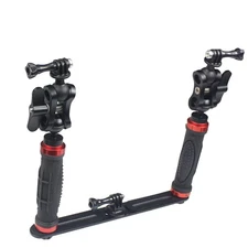 Dual Photography Diving Bracket For Insta360 ONE R, GoPro9/8/MAX GoPro