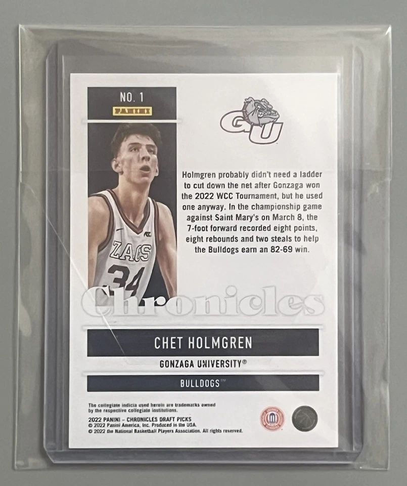 CHET HOLMGREN 🏆 FUTURE NBA HOF/GOAT ✨ROOKIE✨ ¡¡TARJETA!!! Foto 2 de 2