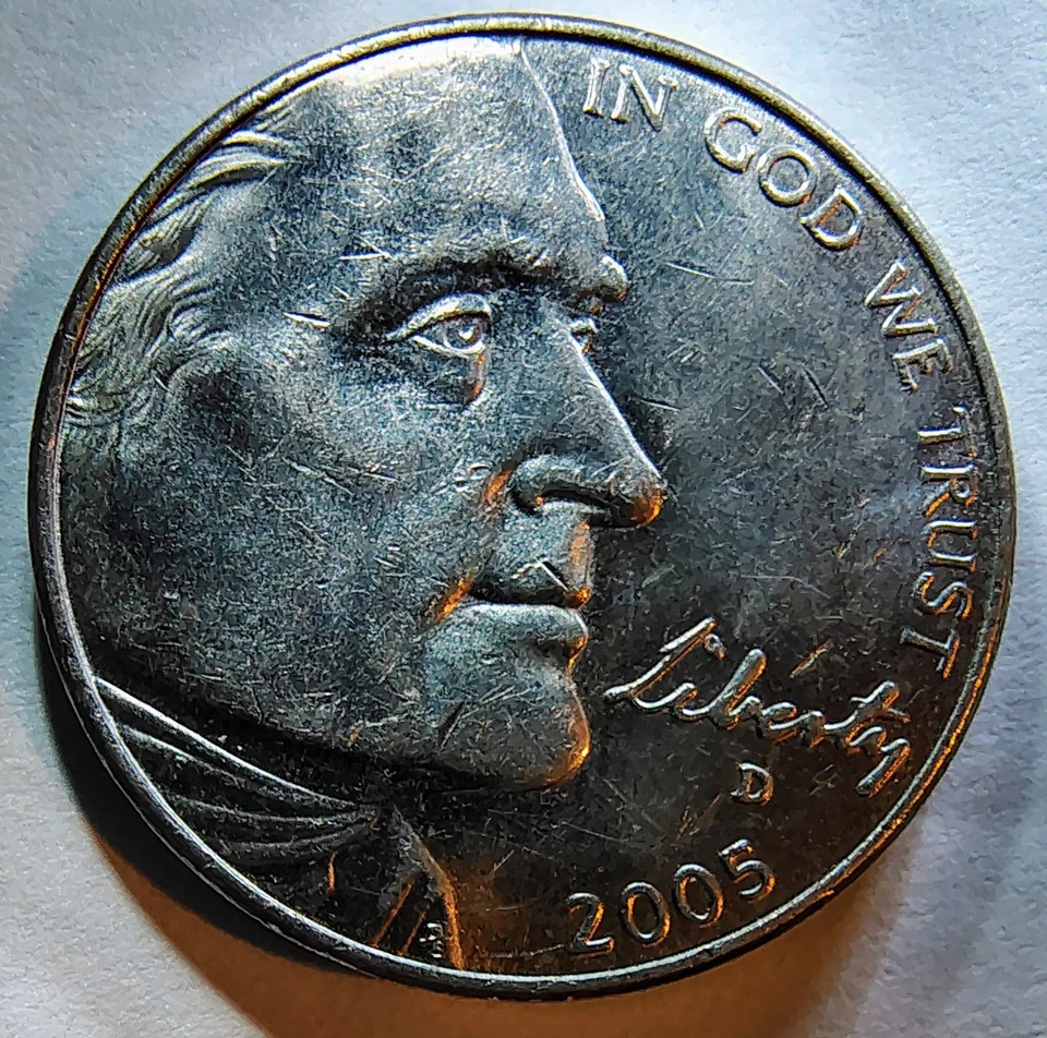 2005 D Buffalo Nickel Buffalo "Peeing" die break Error Quirky Coin to Collect - Image 4 of 4