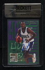 BAS 1994-95 Flair Hot Numbers Vin Baker #1 Seal of Authenticity Auto 3c7
