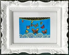 Volo di farfalle Meloniski da Villacidro Opera Incorniciata 