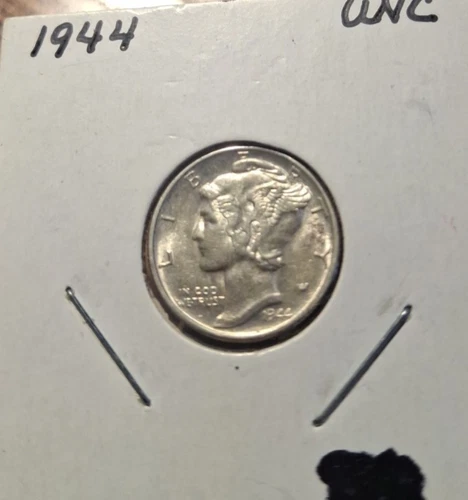 1944-P Mercury Dime Uncirculated Coin  90% Silver