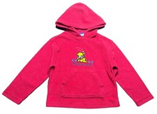 Vintage Winnie The Pooh Fleece Hoodie 5T 90  s Red 100 Acre Collection