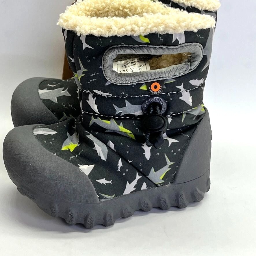 Snow Boots Bogs B Moc Boots BOGS B-Moc Sharks Kid's Snow Boots