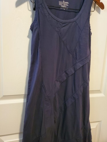 Neon Buddha Dress Sleeveless Sheath Sz XS Charcoal Blue Lagenlook - Picture 4 of 6